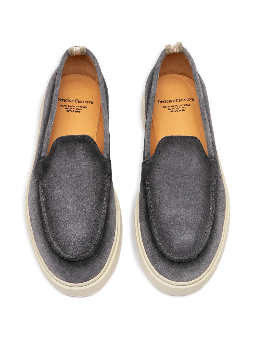 Officine Creative Bones 101 suède loafers Blauw