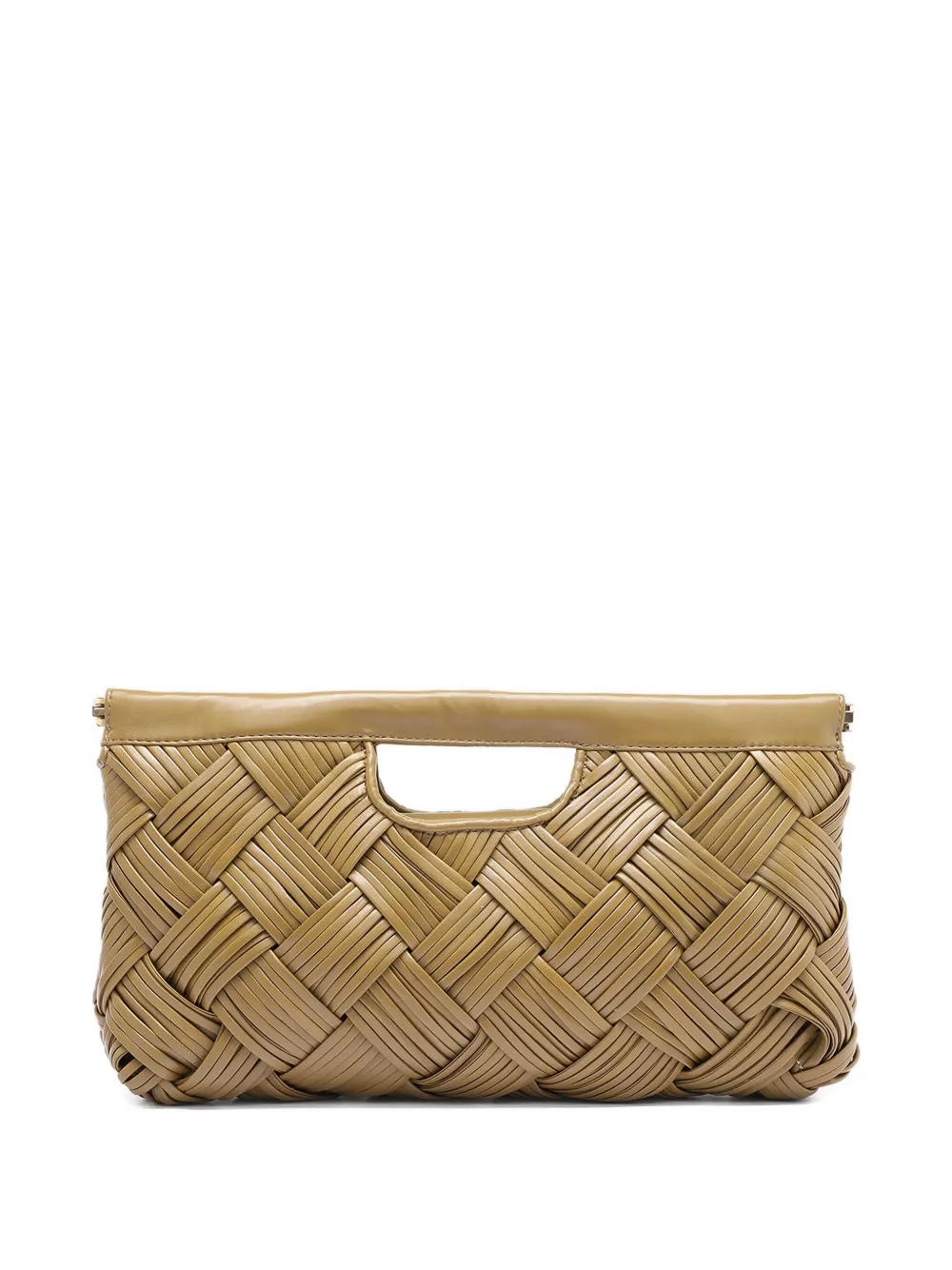 Officine Creative Helen/026 woven leather tote bag - Geel