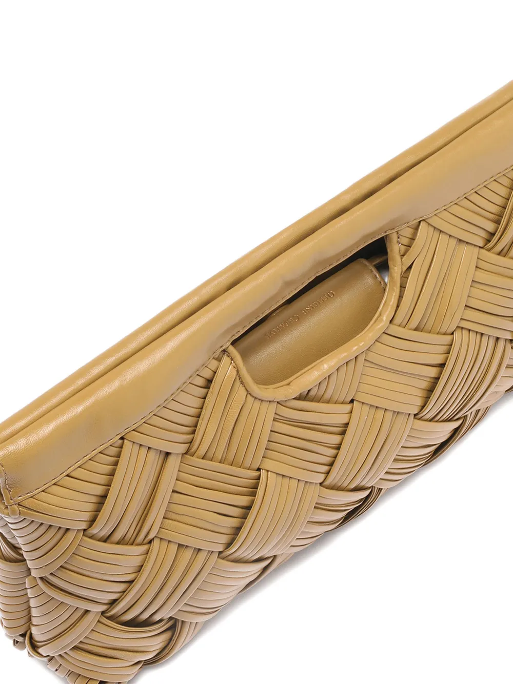 Officine Creative Helen/026 Woven Leather Tote Bag In Yellow
