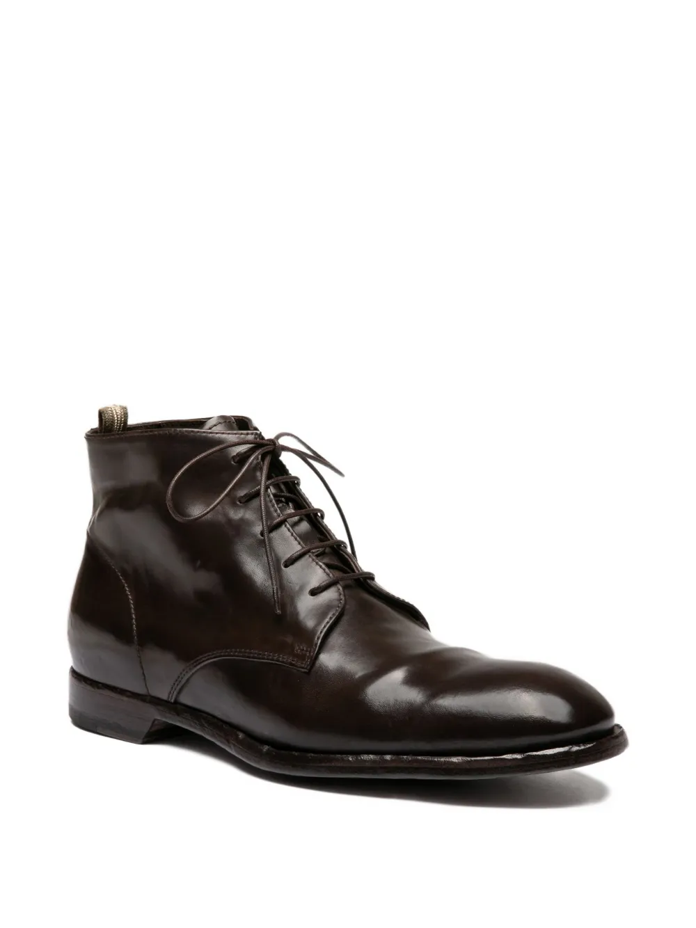 Officine Creative Sound lace-up leather boots Bruin
