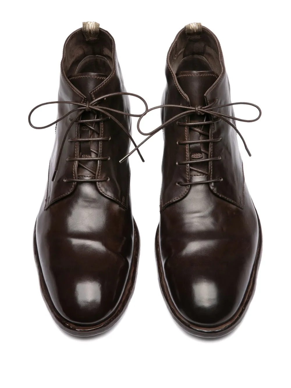 Officine Creative Sound lace-up leather boots Bruin
