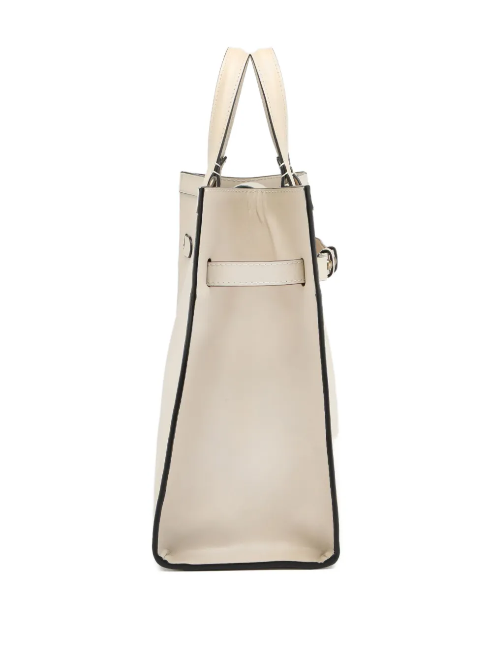 Officine Creative Buckle-fastening Leather Shoulder Bag In Neutral