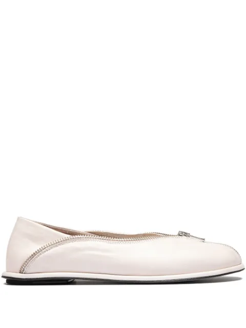 Officine Creative zip-detail leather loafers