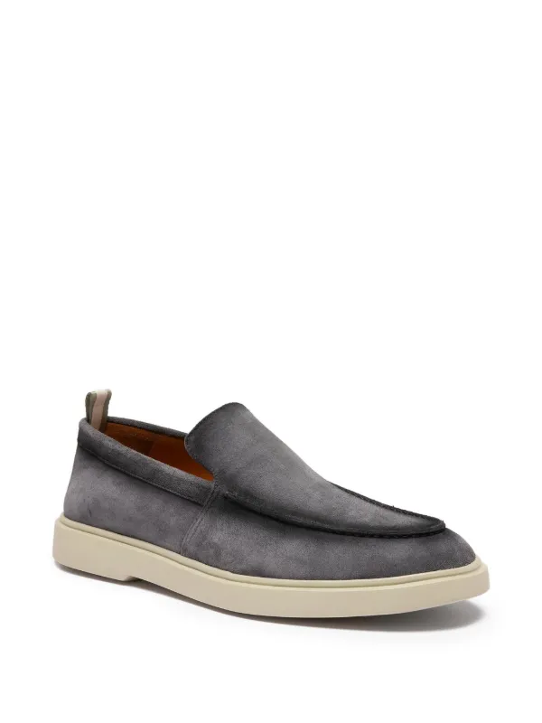 Officine Creative Bones Suede Loafers | Grey | FARFETCH display picture 3