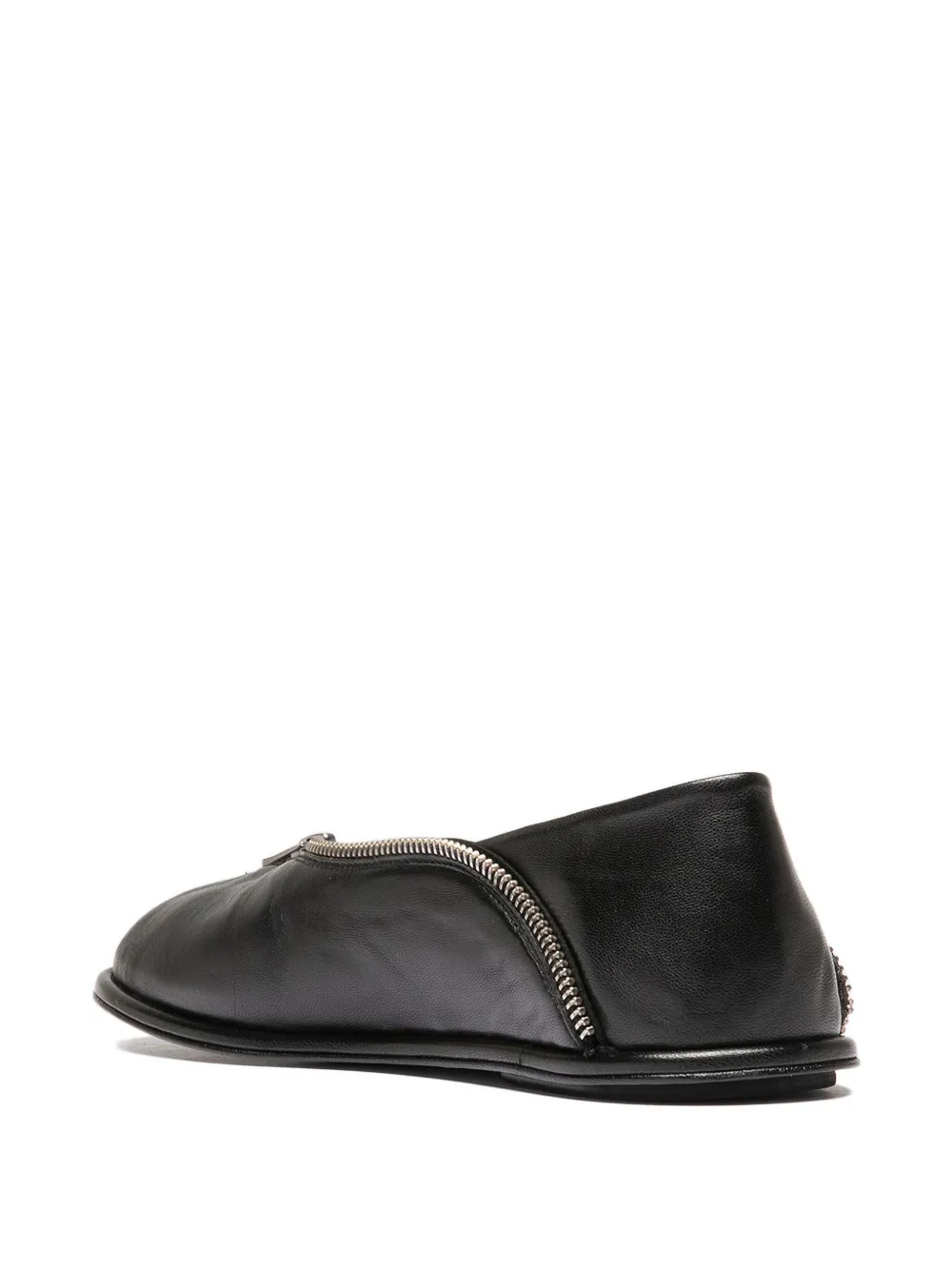 Officine Creative Loafers met rits Zwart