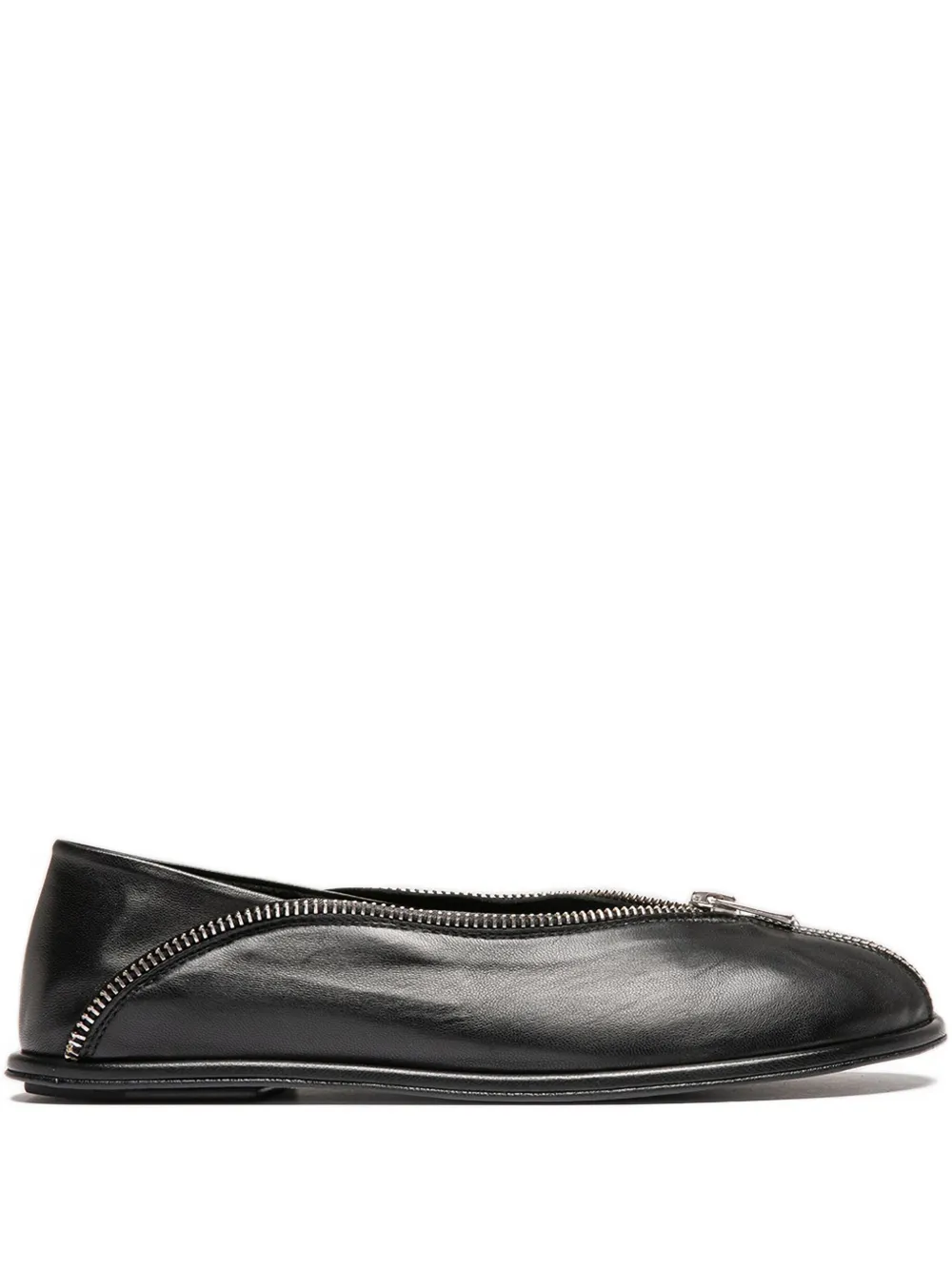 Officine Creative Loafers met rits Zwart