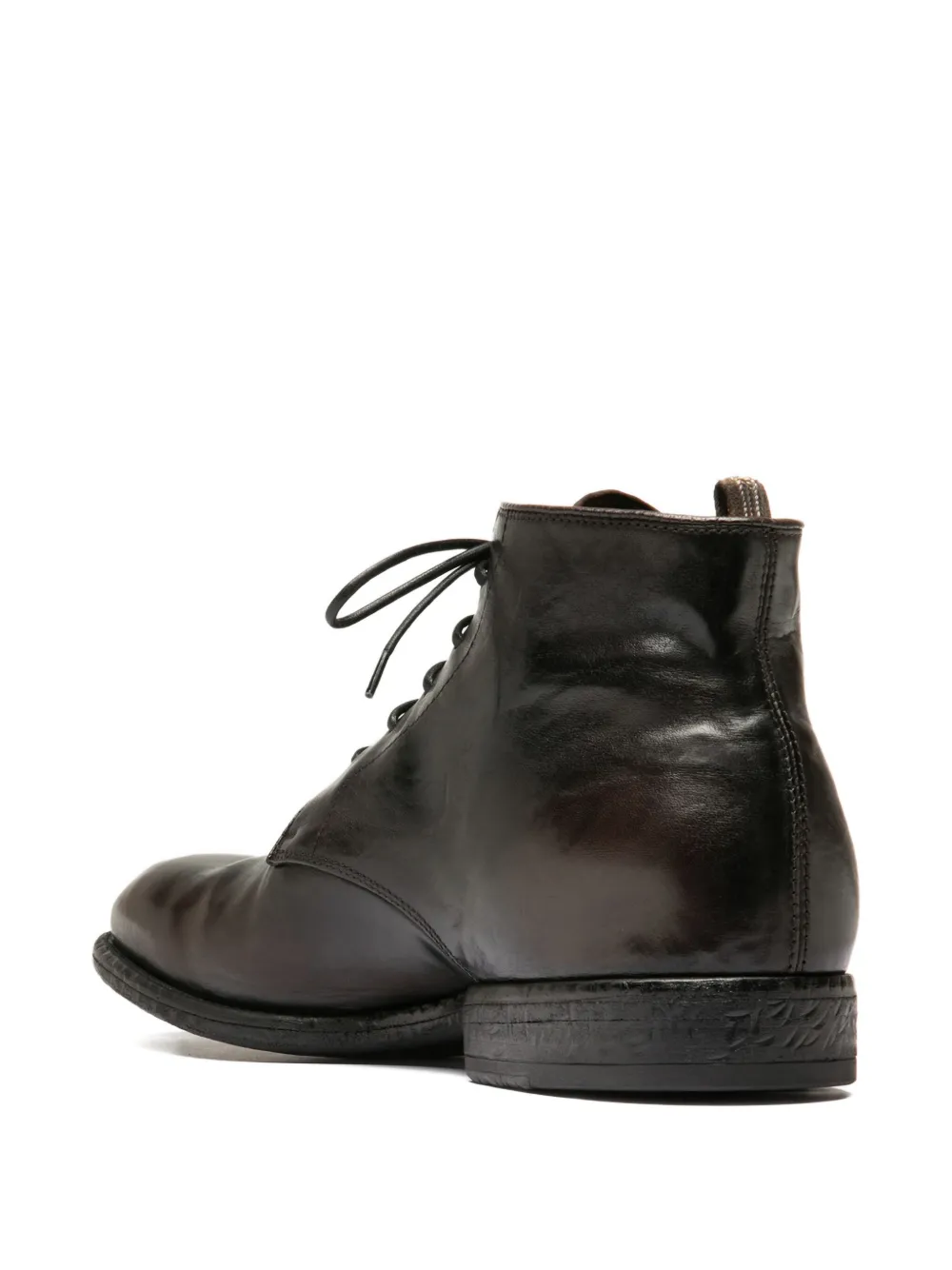 Officine Creative Emory lace-up leather boots Zwart