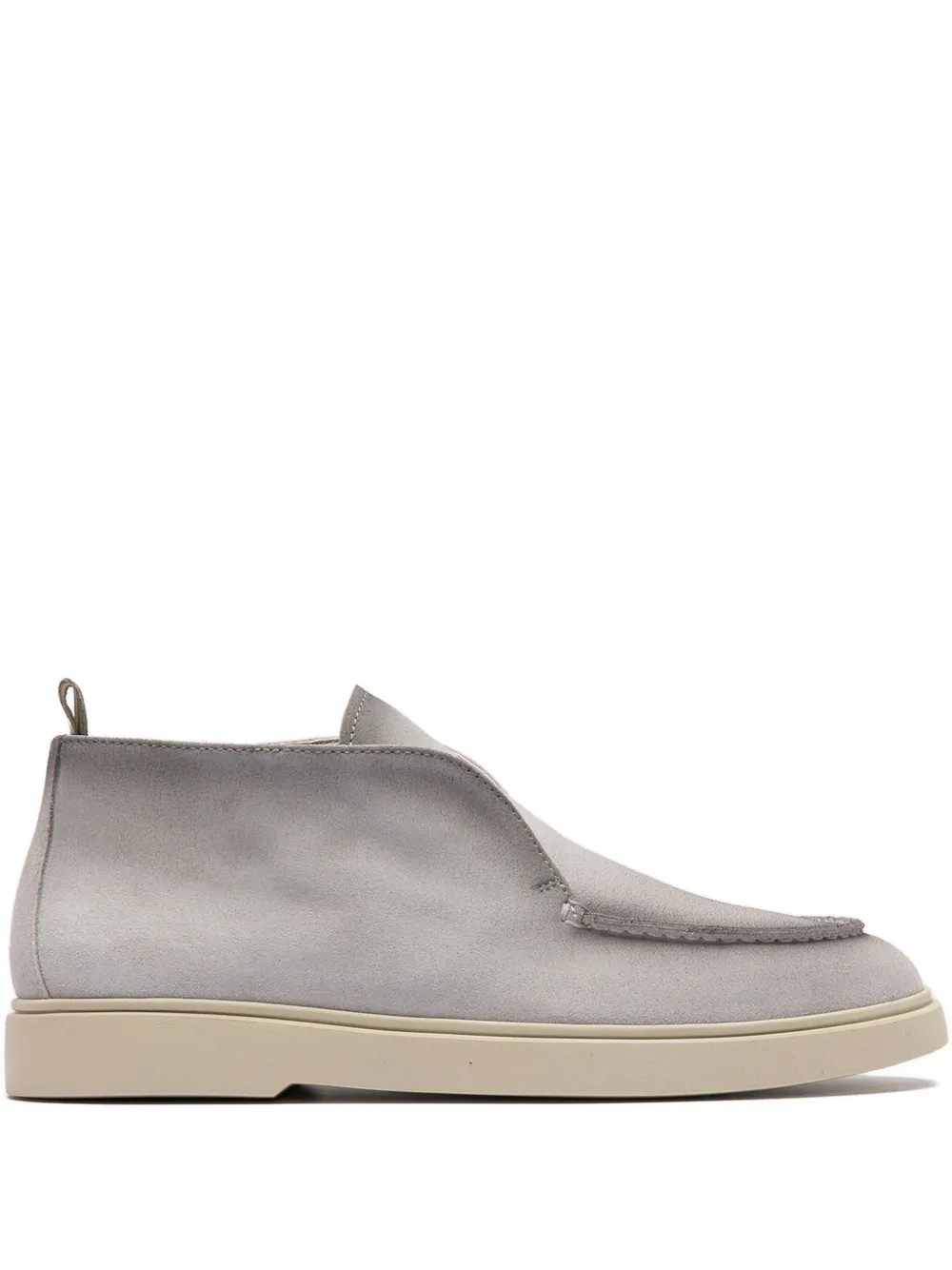 Officine Creative Bones 102 Suede Boots In Gray