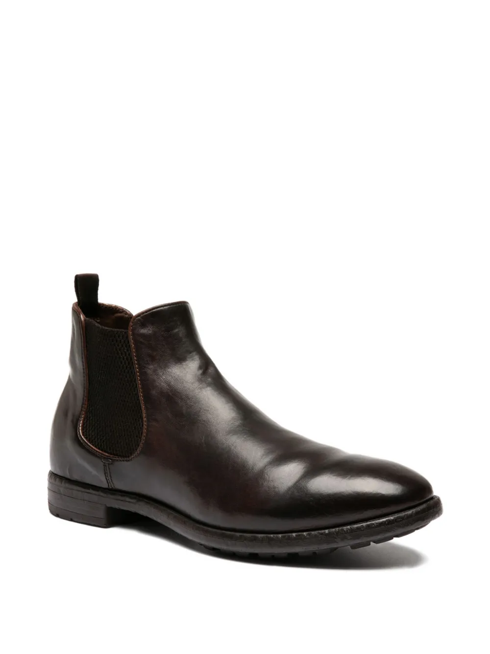 Officine Creative Prince leather Chelsea boots Bruin
