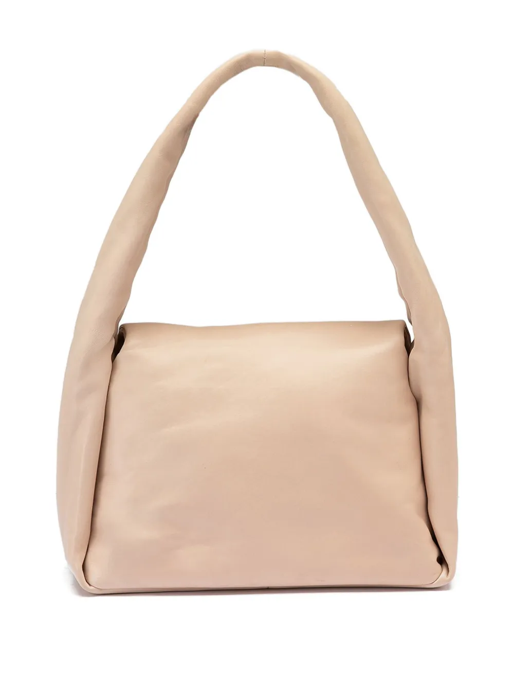 Officine Creative Gewatteerde schoudertas met handgreep - Beige