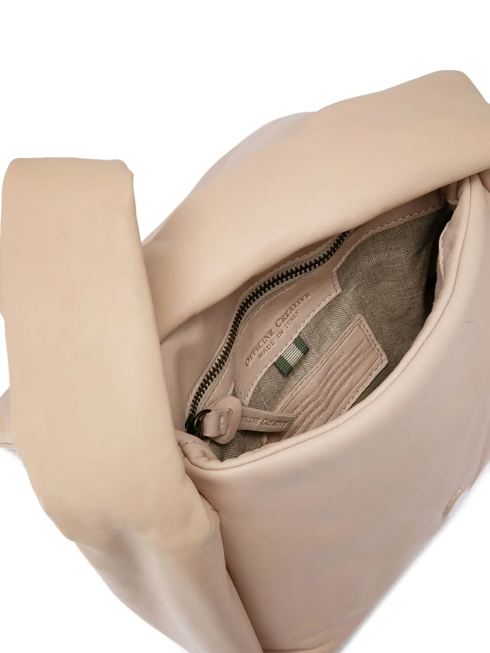 Officine Creative Padded Top-handle Shoulder Bag In Neutral