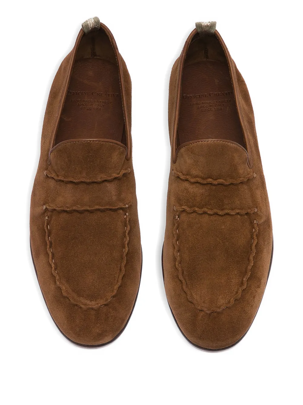 Officine Creative Suède sneakers Bruin