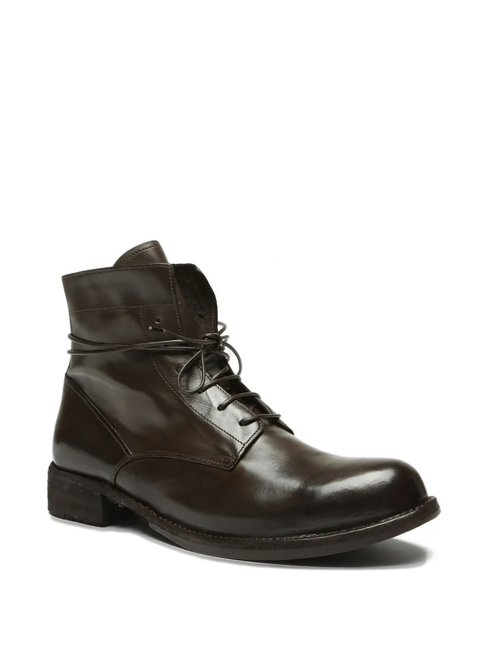 Officine Creative Ikon lace-up leather boots Zwart