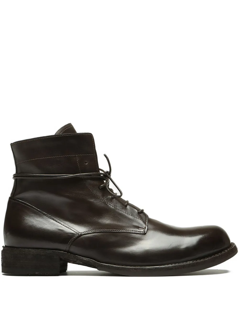 Officine Creative Ikon lace-up leather boots Zwart