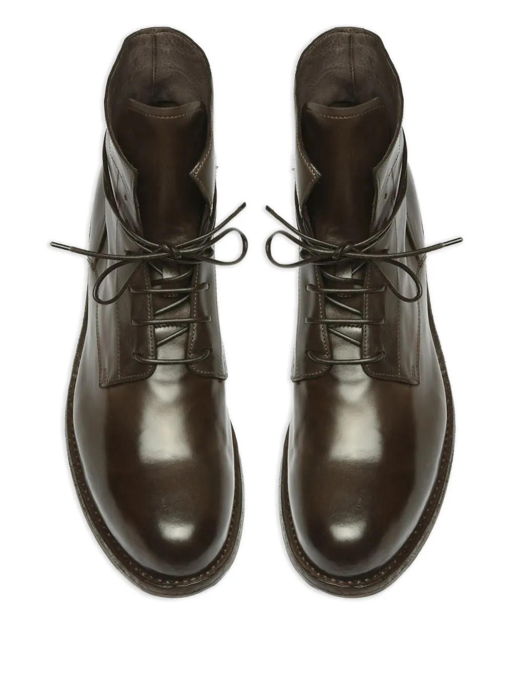 Officine Creative Ikon leren veterlaarzen Zwart