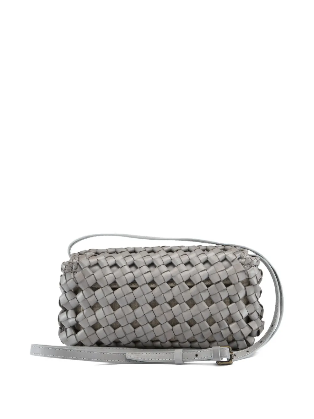 Officine Creative Class woven leather shoulder bag - Grijs