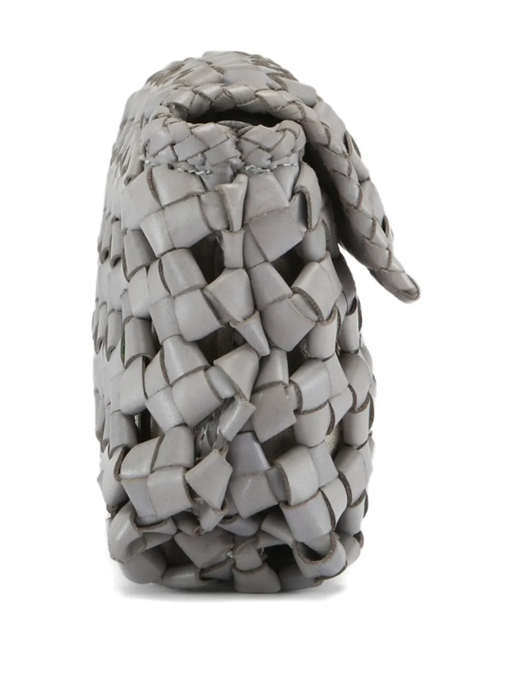 Officine Creative Class Woven Leather Shoulder Bag In Gray