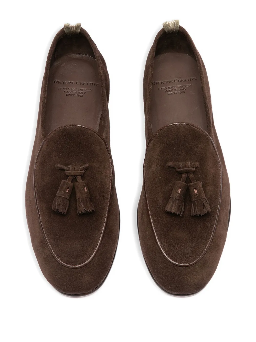 Officine Creative Suède loafers Bruin