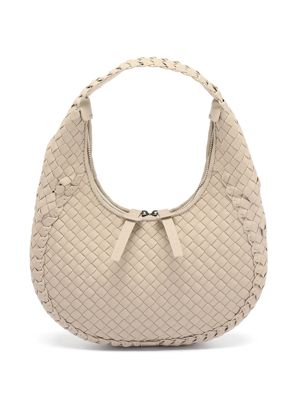 Officine Creative Class woven leather shoulder bag - Beige