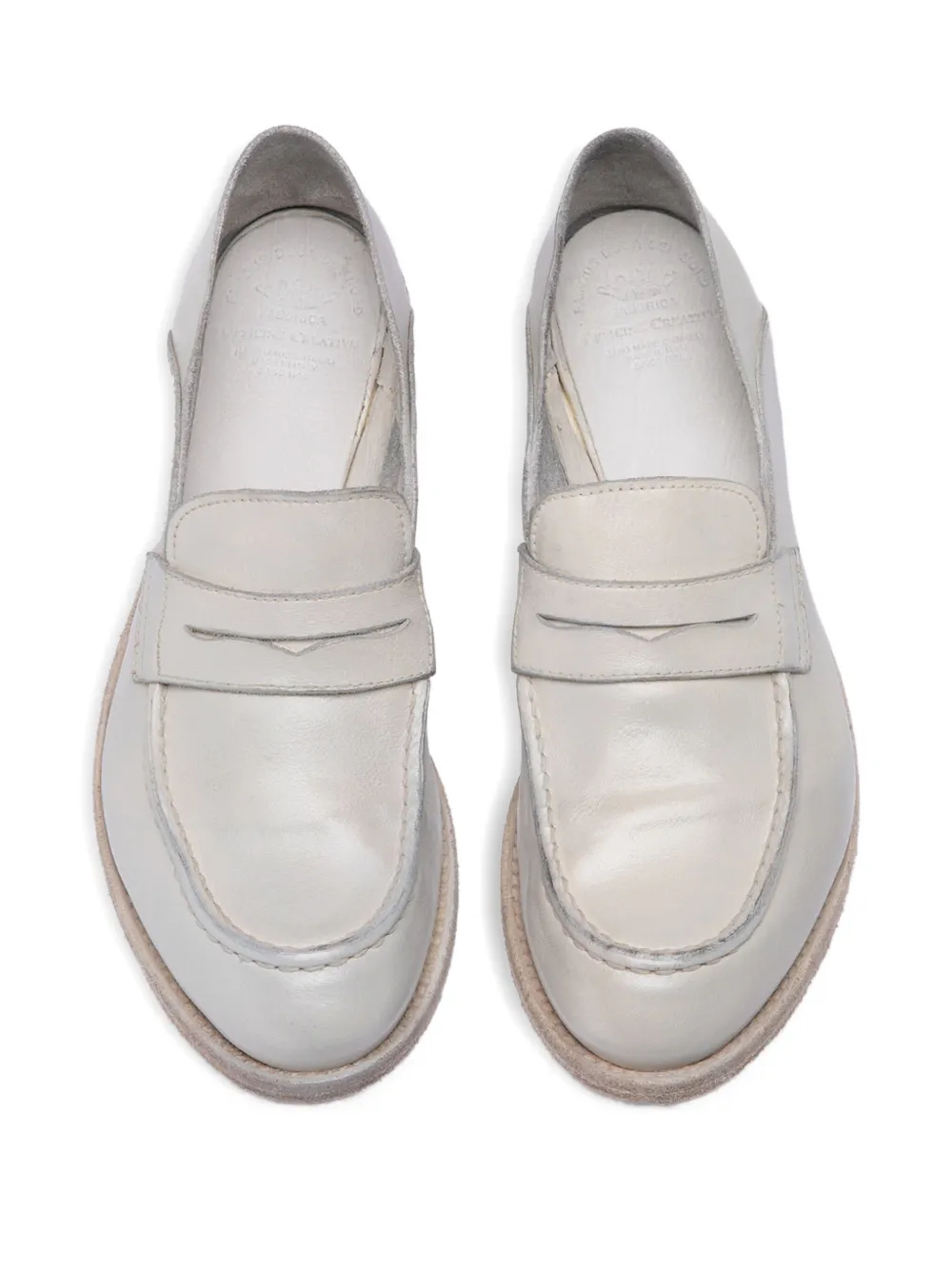 Officine Creative Leren loafers Wit