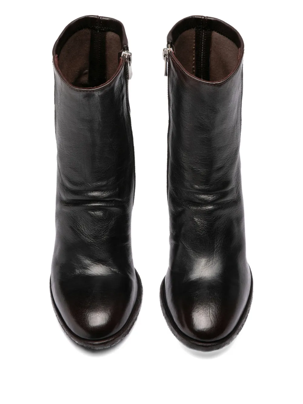 Officine Creative Sevan laarzen met ritsdetail Zwart