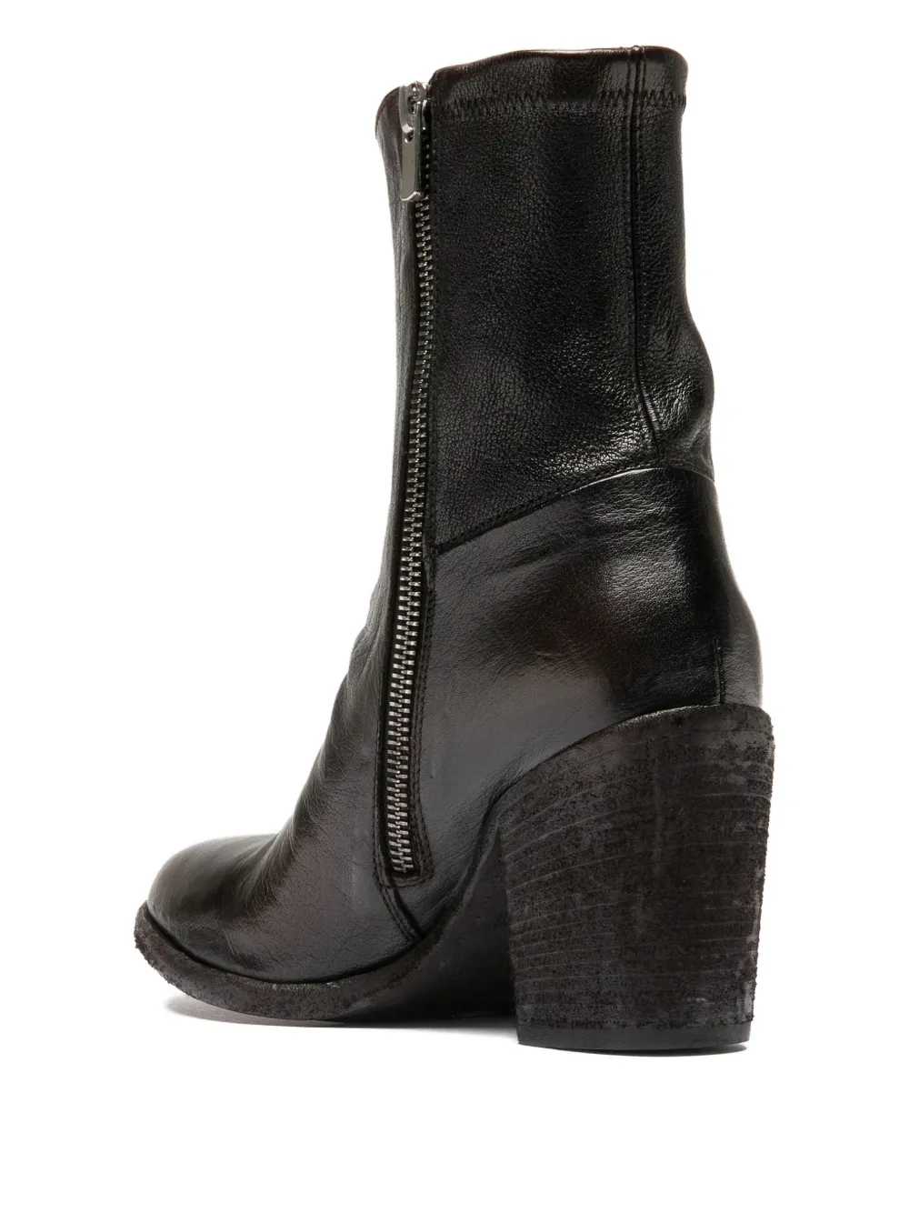 Officine Creative Sevan laarzen met ritsdetail Zwart