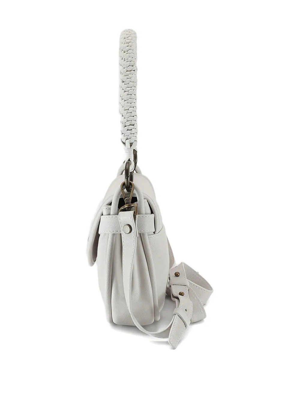 Officine Creative Holes leather shoulder bag - Wit