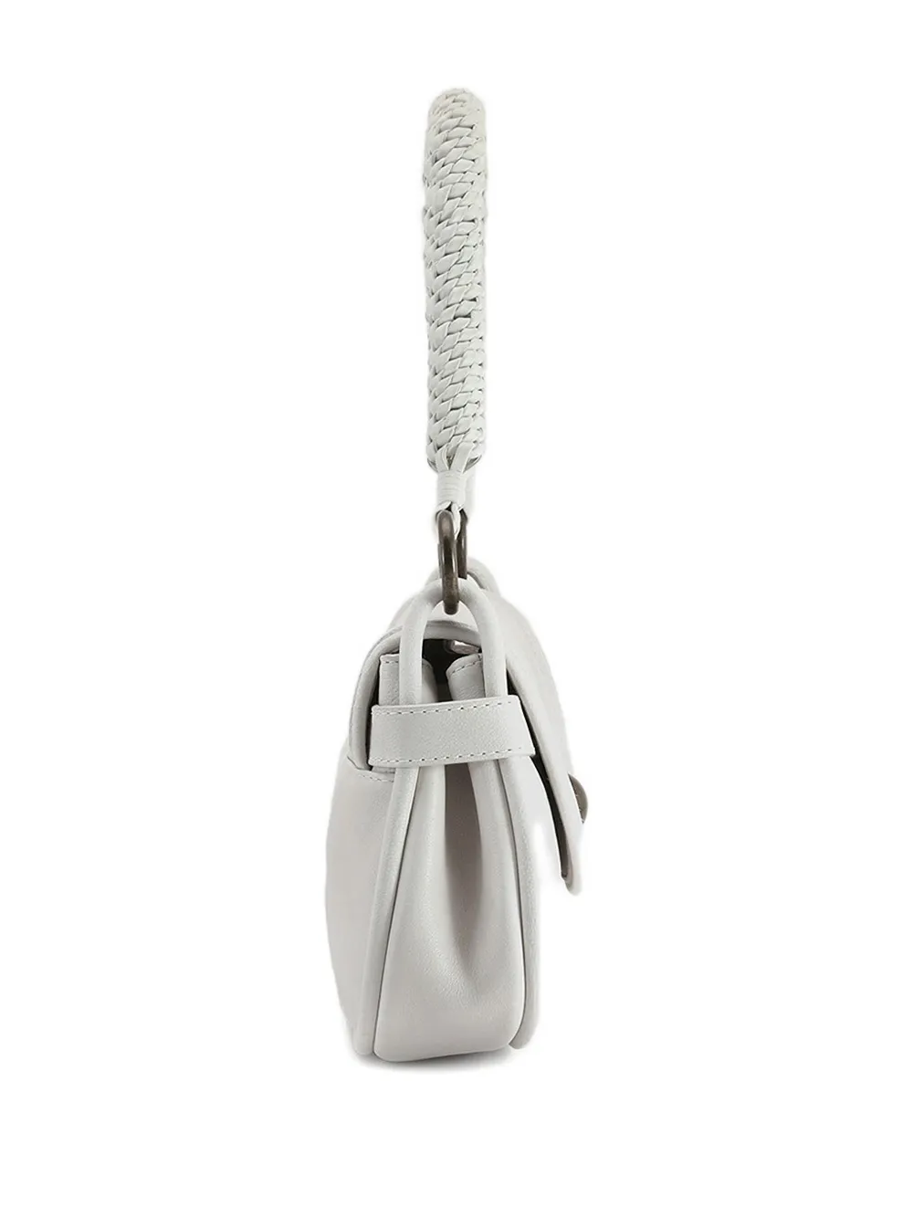 Officine Creative Holes Leather Shoulder Bag In White