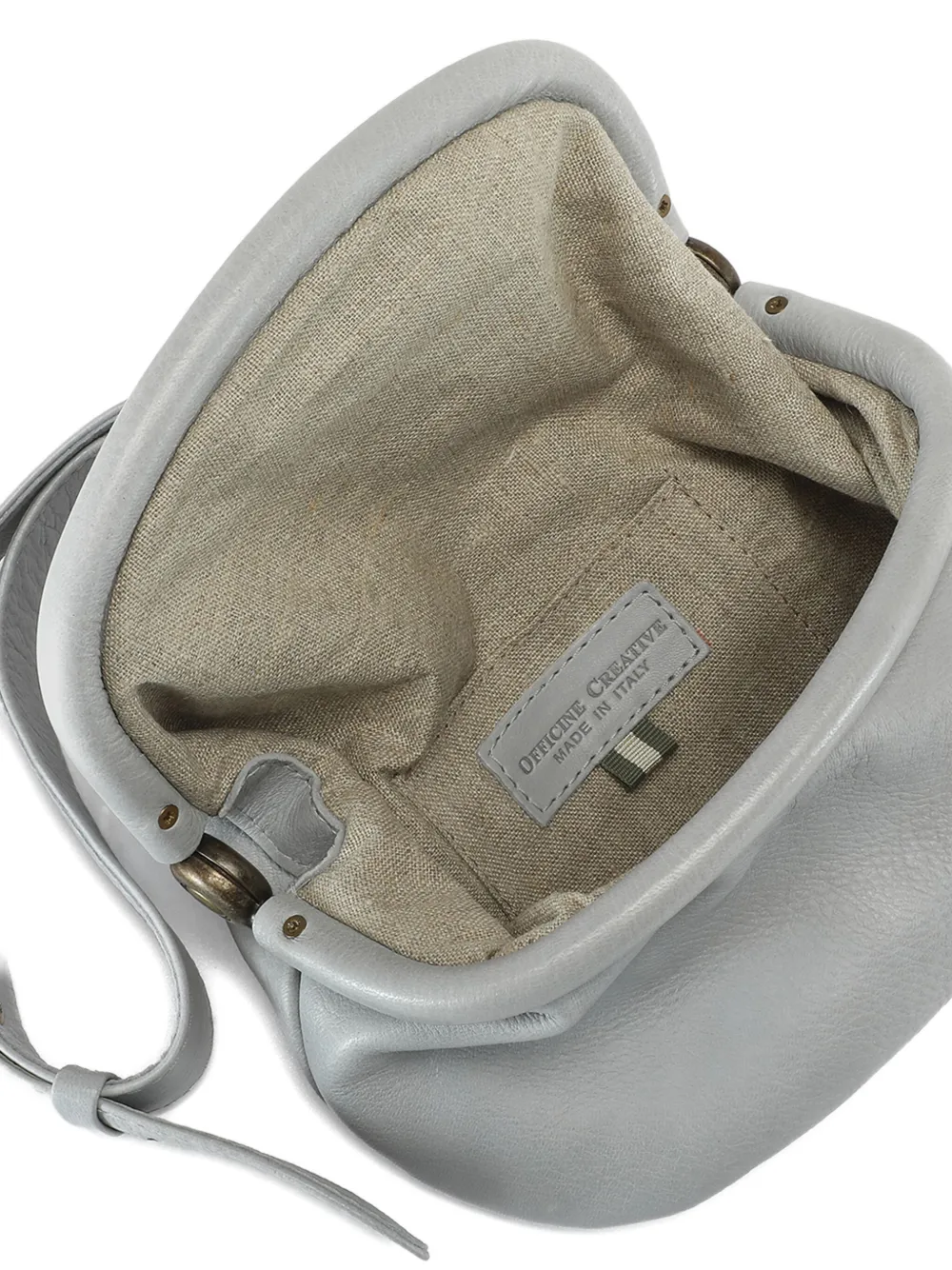 Officine Creative Helen/20 Leather Belt Bag In Blue