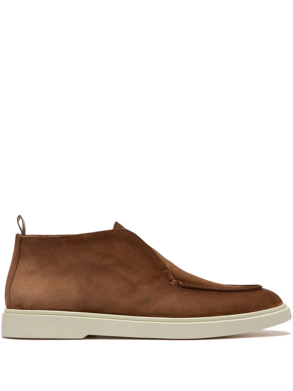 Officine Creative Bones suede slip-on boots CASTAGNO