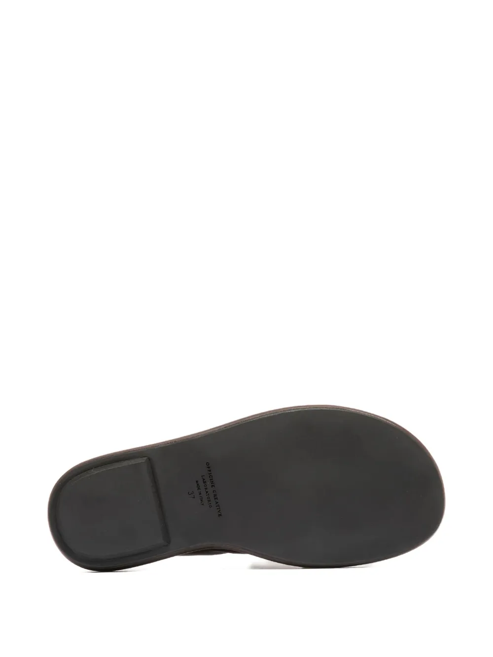 Officine Creative Padded Slingback Sandals In Brown