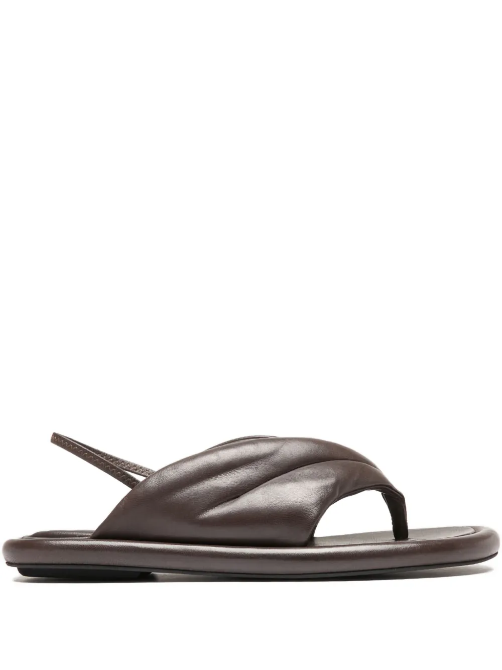 Officine Creative Gewatteerde slingback sandalen Bruin