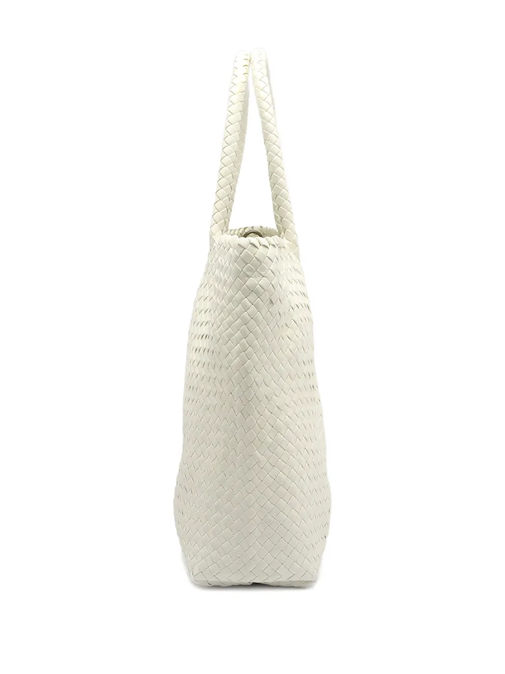 Officine Creative Class 35 Woven Shoulder Bag In White
