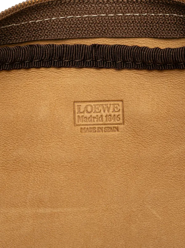 Loewe Pre-Owned 2010-2025 アナグラム スエード ショルダー