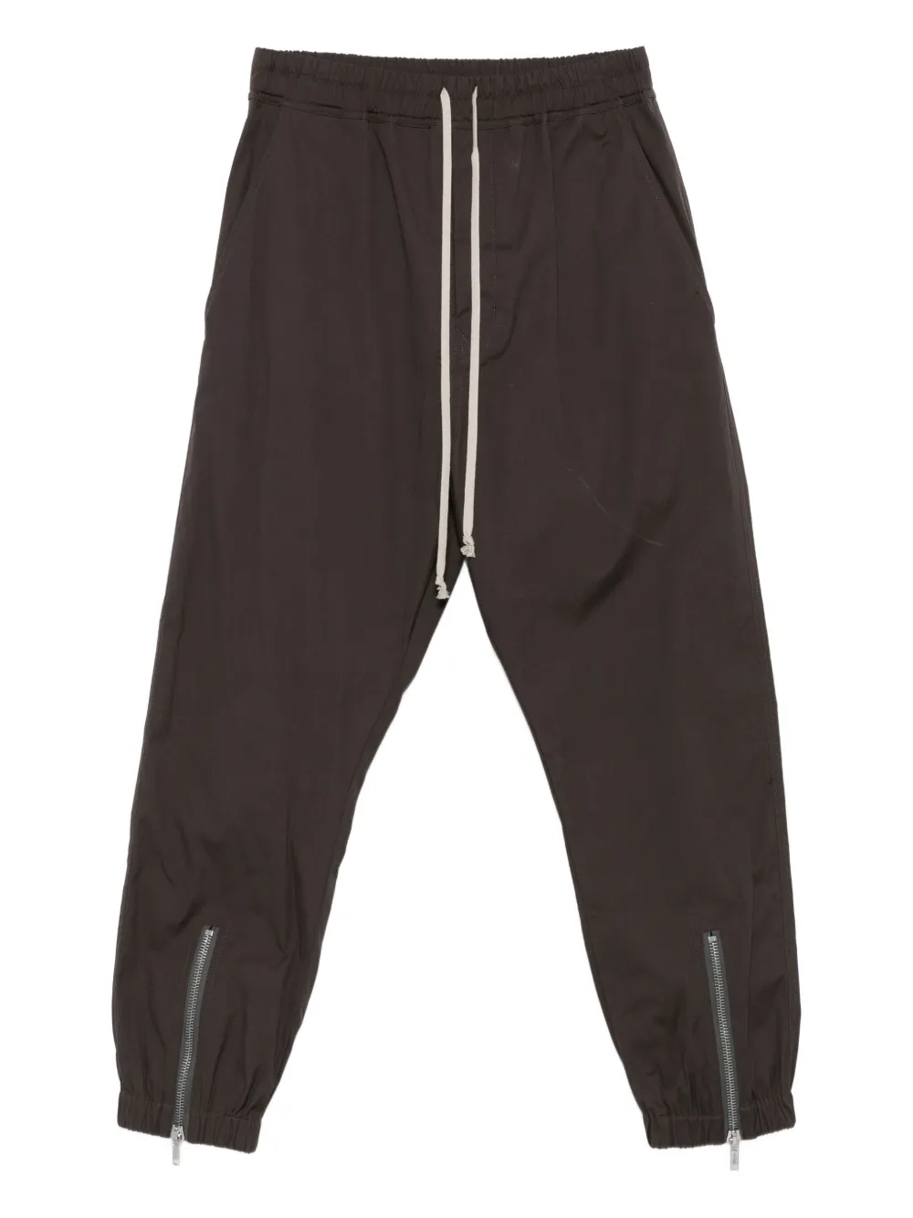 Rick Owens drawstring zip-cuff trousers | Grey | Image 1