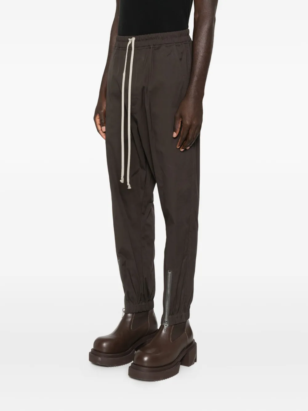 Rick Owens Broek met trekkoord en rits Grijs