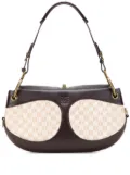 Loewe Pre-Owned 2004 Anagram Canvas and Leather shoulder bag - Brown