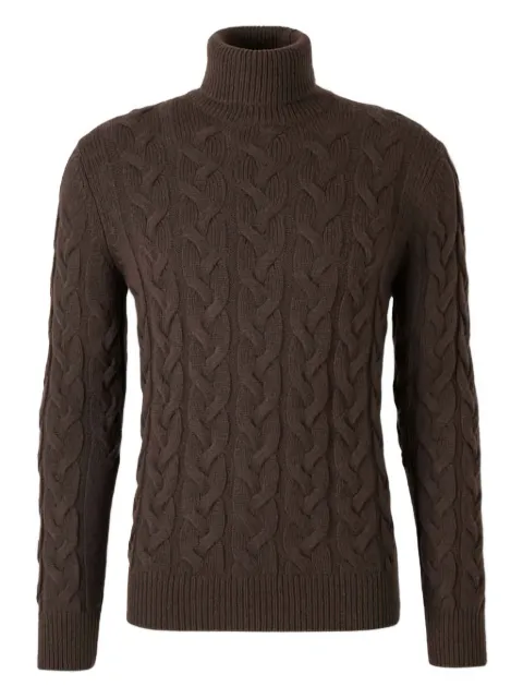 Gran Sasso cable-knit turtleneck sweater