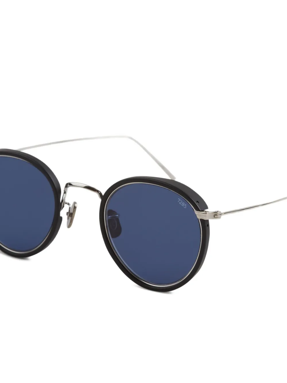 Eyevan7285 Zonnebril met rond montuur Zilver