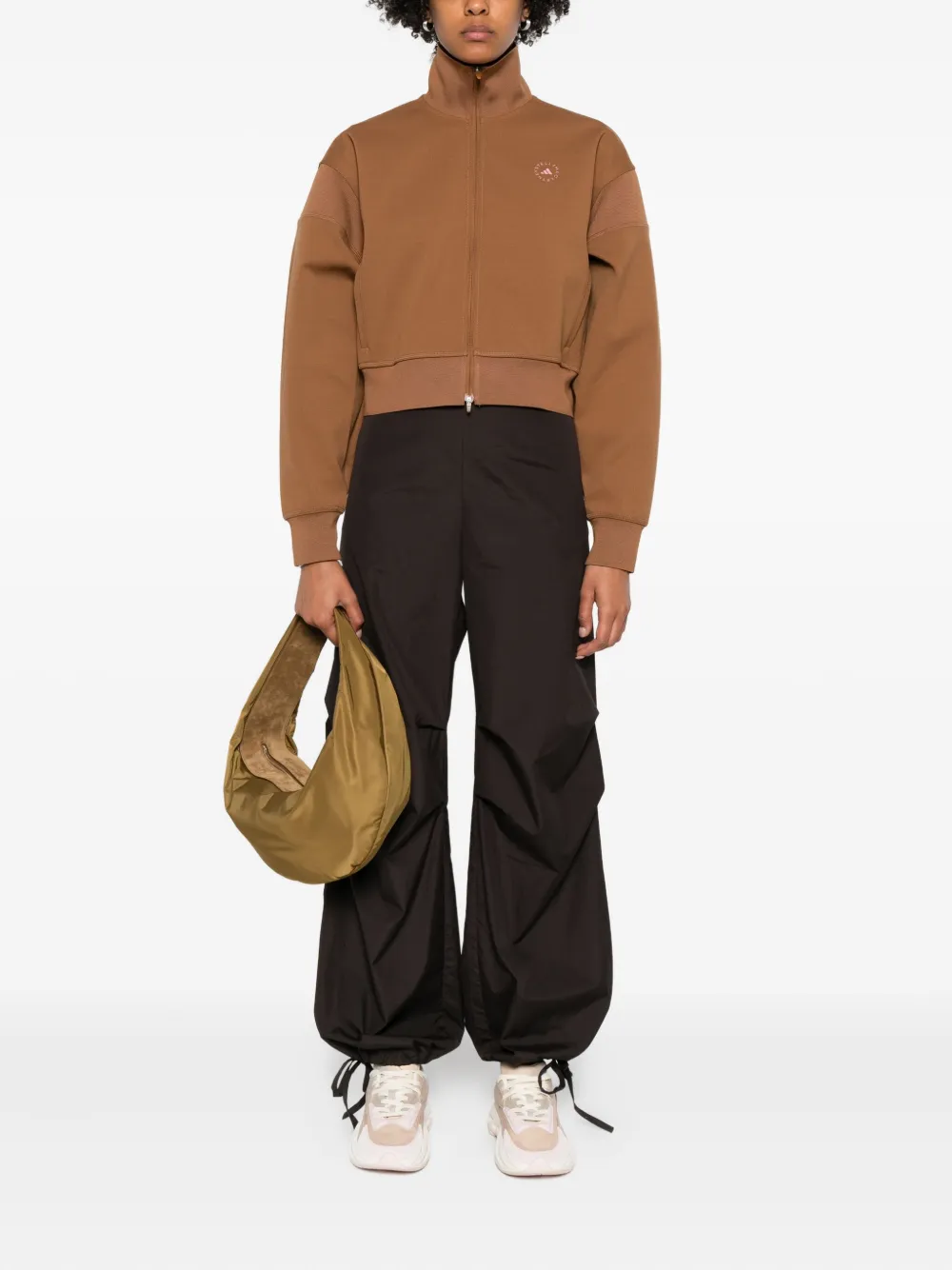 adidas by Stella McCartney zip-front panelled sweatshirt | Sweaters | Image 2