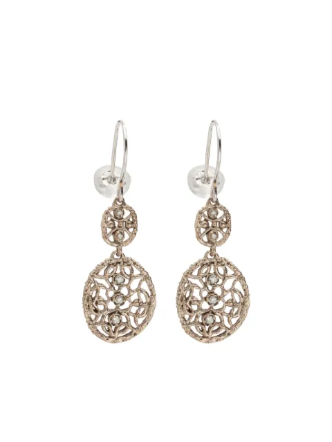 Noguchi 14K white gold Doubles Flocons diamond earrings