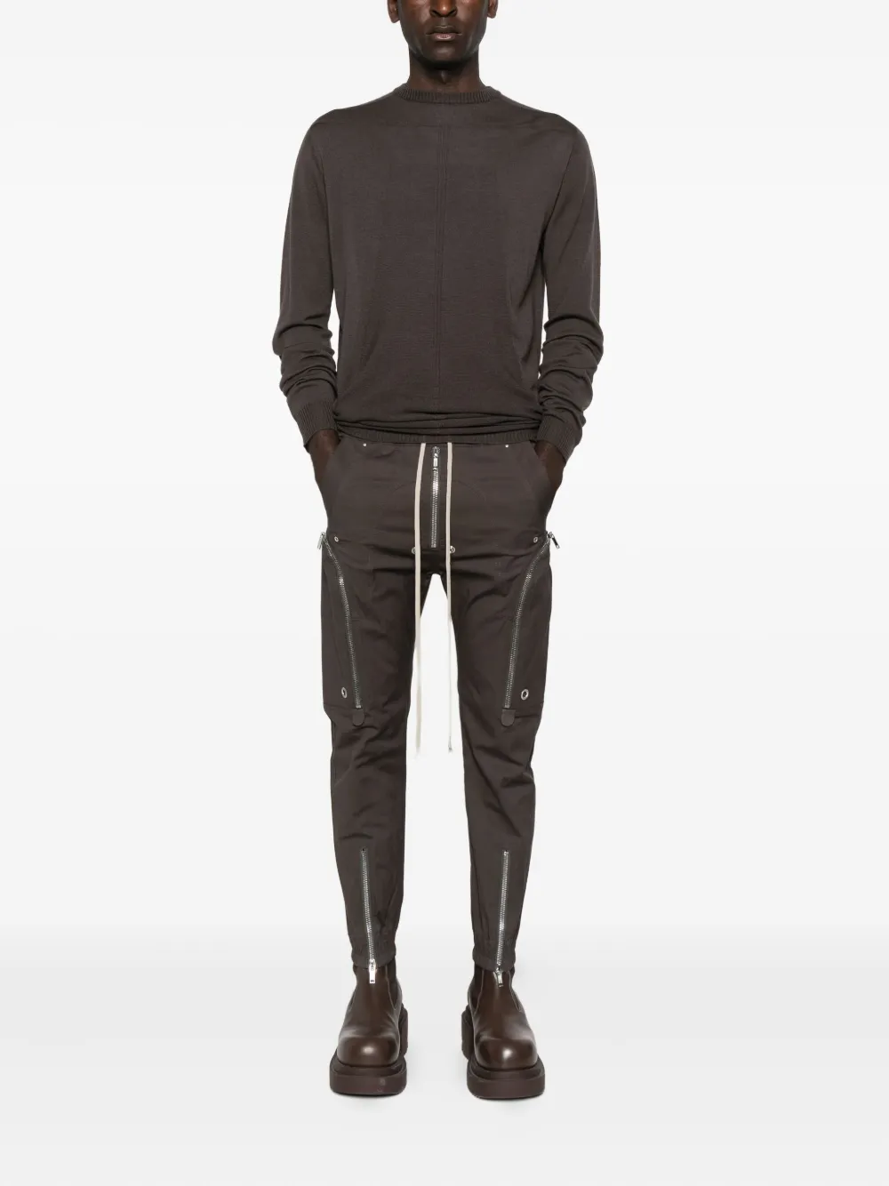 Rick Owens zip-detail cargo trousers | Tapered Pants | Image 2
