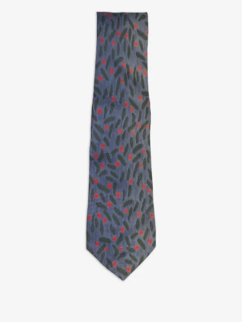 Lanvin Pre-Owned corbata con estampado geométrico