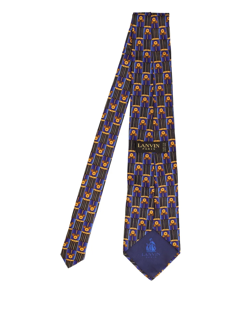 Lanvin Pre-Owned sunflower-print silk tie | Image 2