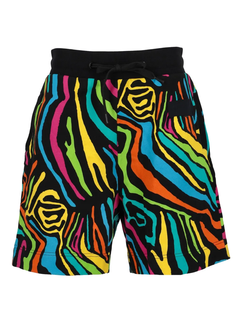 Moschino Pre-Owned zebra-print shorts | Black | Image 1