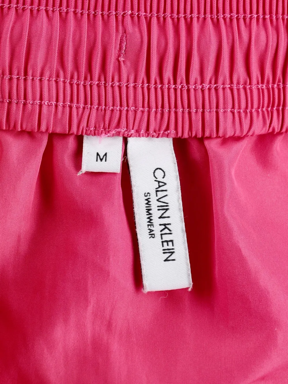 Pre-owned Calvin Klein Logo-print Swimsuit Shorts In Pink