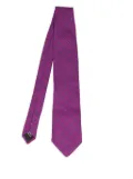 Etro Pre-Owned floral-print silk tie - Purple