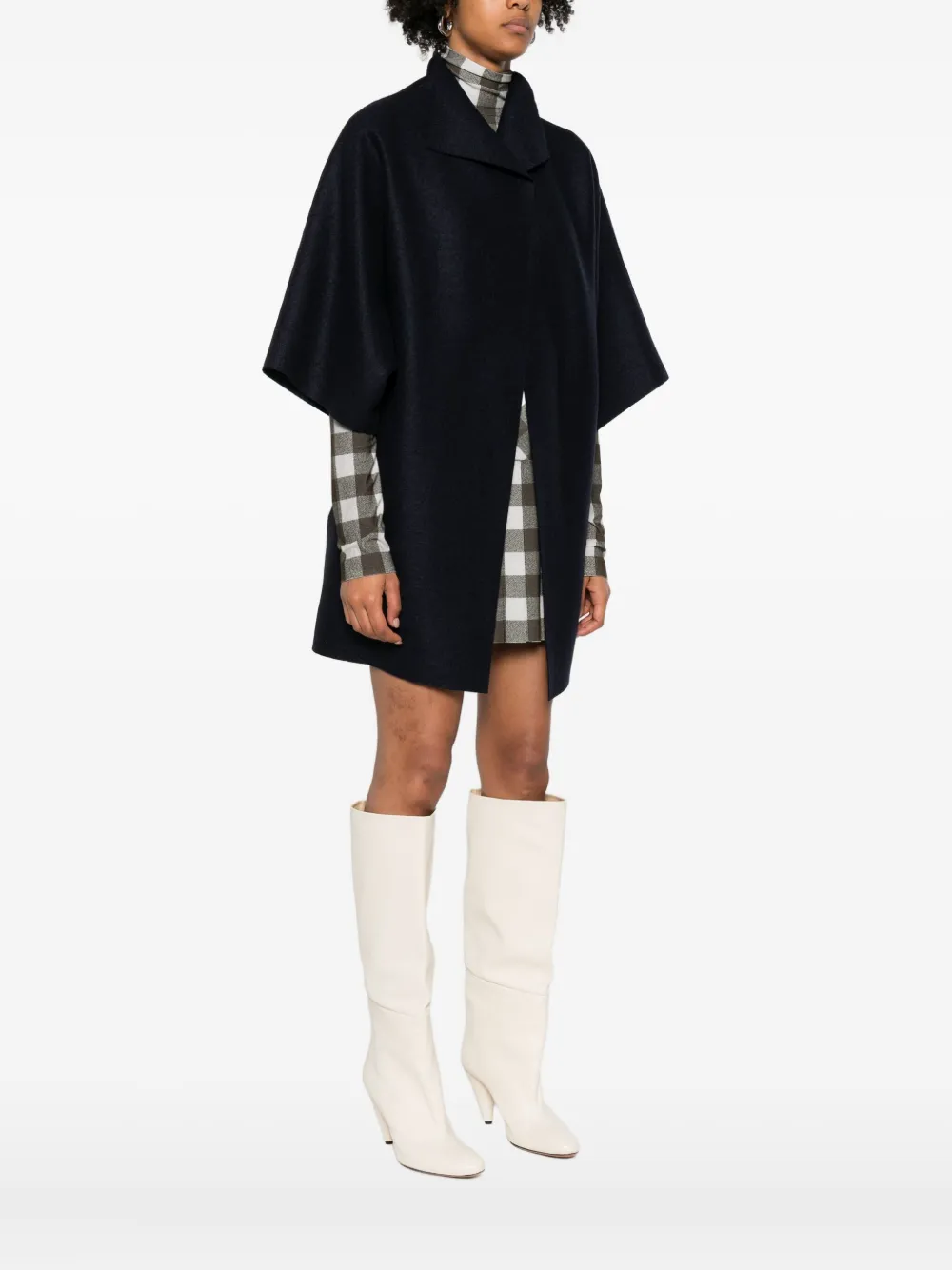 Harris Wharf London Jas met korte mouwen en kraag Blauw