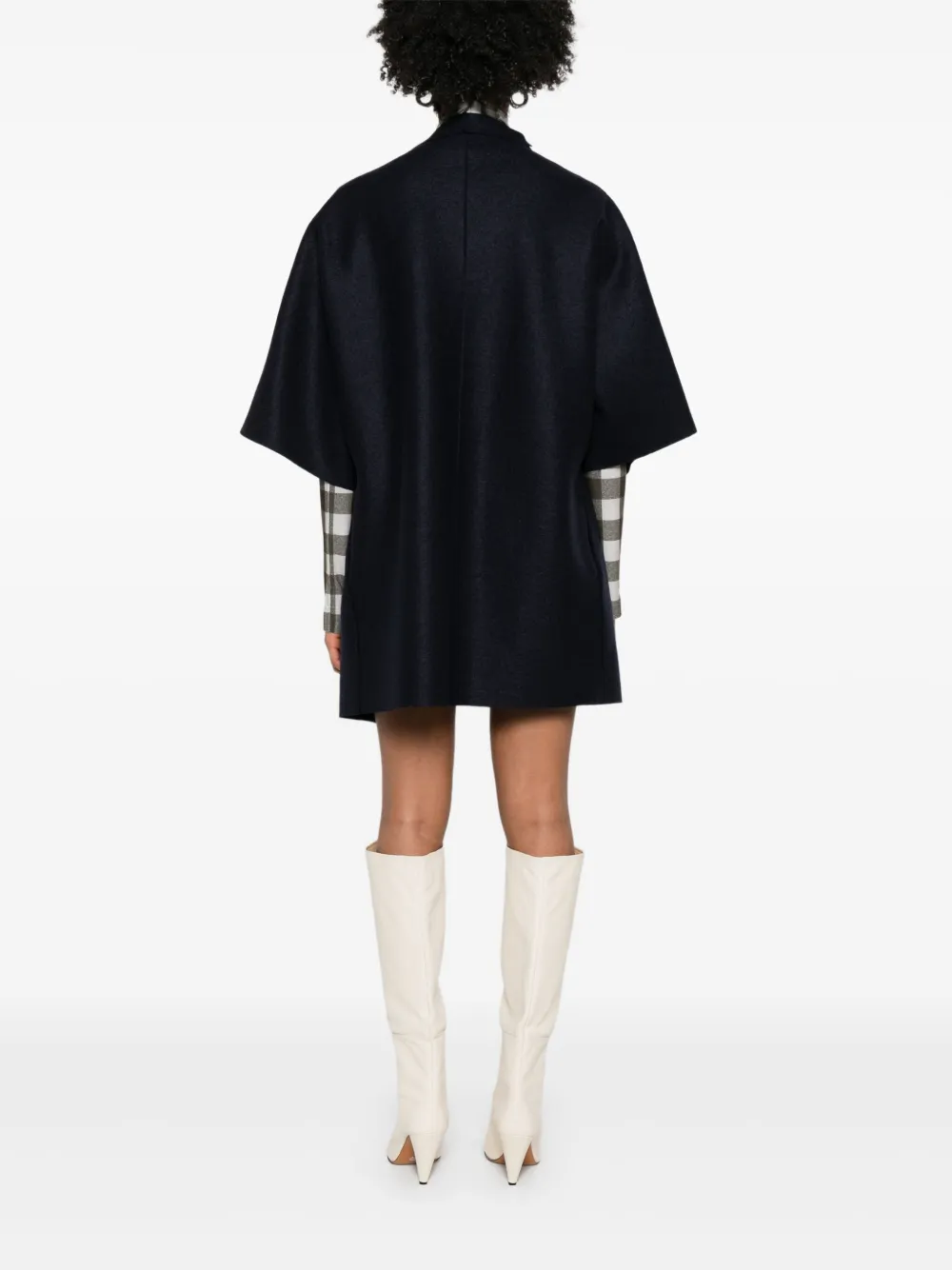 Harris Wharf London Jas met korte mouwen en kraag Blauw