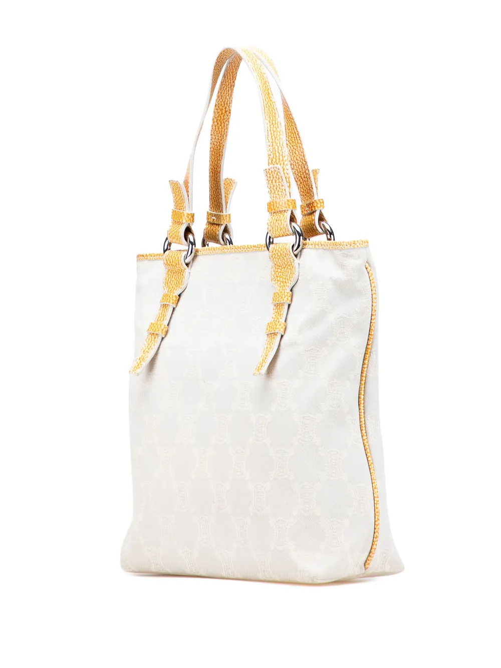 Pre-owned Celine 2007 Macadam Canvas Tote Bag In Gray
